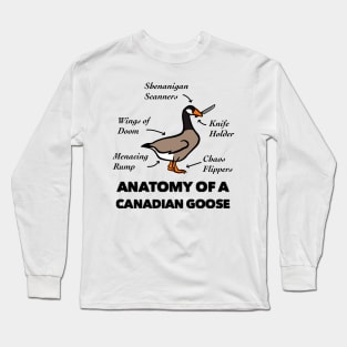 Anatomy of a Canadian Goose Long Sleeve T-Shirt